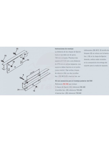 AL-KO SOPORTE RUEDA REPUESTO