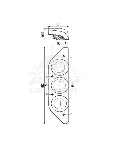 PILOTO CARALUNA MODULAR IZQ.
