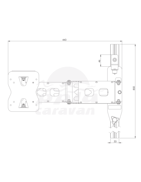 SOPORTE TV REGULABLE Y EXTENSIBLE