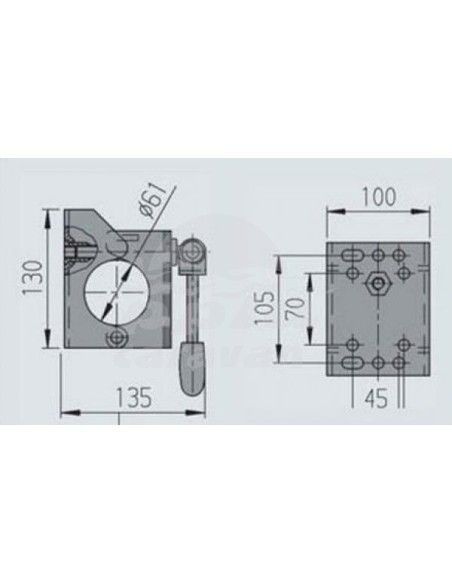 AL-KO ABRAZADERA ABATIBLE 60MM