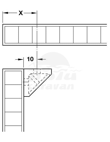 ESCUADRA SUJECIÓN MOBILIARIO BLANCO