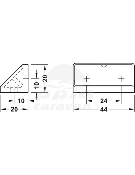 ESCUADRA SUJECIÓN MOBILIARIO BLANCO