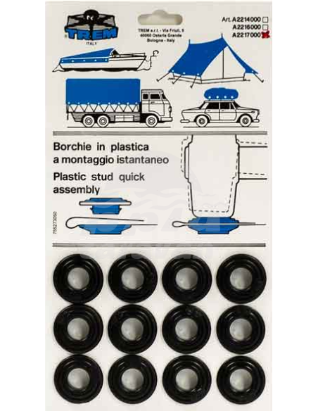 OJALES PLÁSTICO 15MM