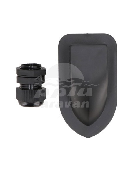 PASAMUROS SOLAR SENCILLO NEGRO