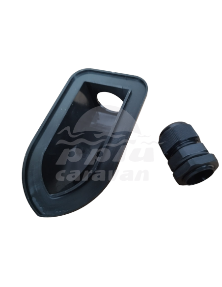 PASAMUROS SOLAR SENCILLO NEGRO