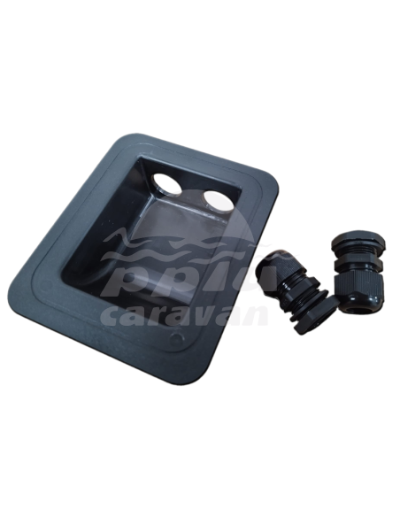 PASAMUROS SOLAR DOBLE NEGRO