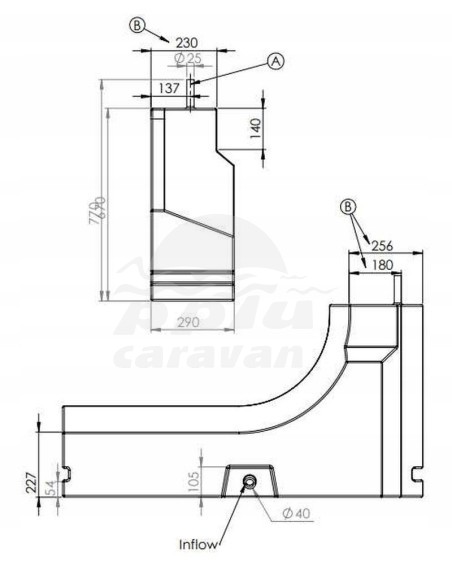 DEPÓSITO PASO RUEDA 112L.