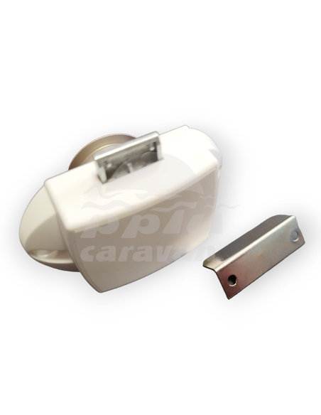 CERRADURA BOTÓN BLOQUEO PLATEADO