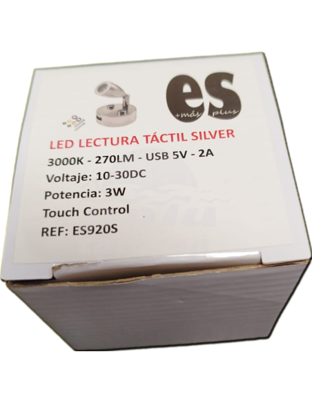 LED LECTURA TÁCTIL SILVER