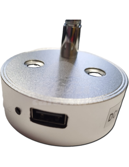 LED LECTURA TÁCTIL CUELLO CISNE SILVER