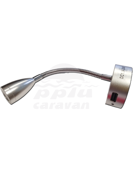 LED LECTURA TÁCTIL CUELLO CISNE SILVER