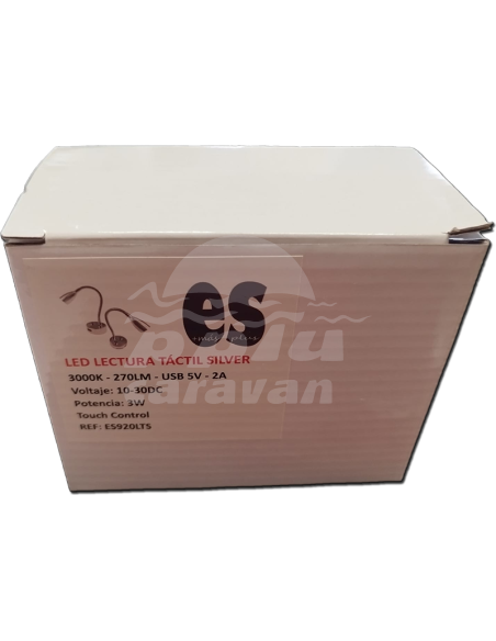 LED LECTURA TÁCTIL CUELLO CISNE SILVER