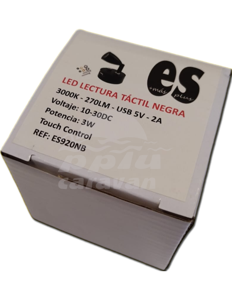 LED LECTURA TÁCTIL NEGRO