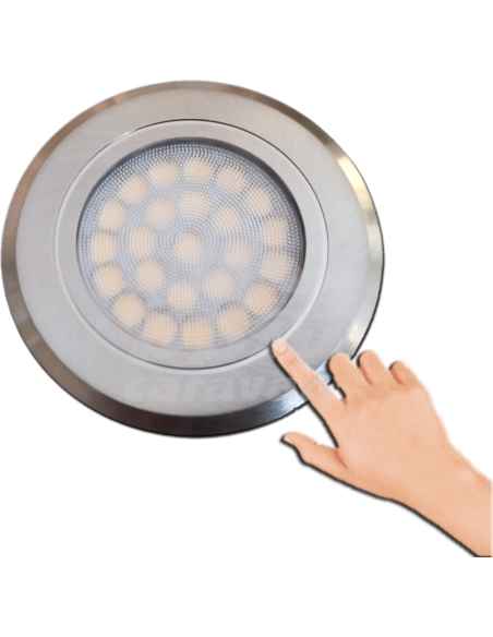 FOCO LED TACTIL NIQUEL