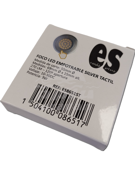 FOCO LED TACTIL SILVER