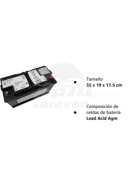 BATERIA AGM MERCEDES 92AH