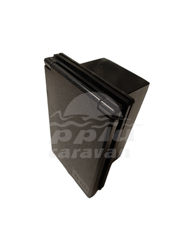 TOMA EXTERIOR 230 NEGRA RECTAGULAR