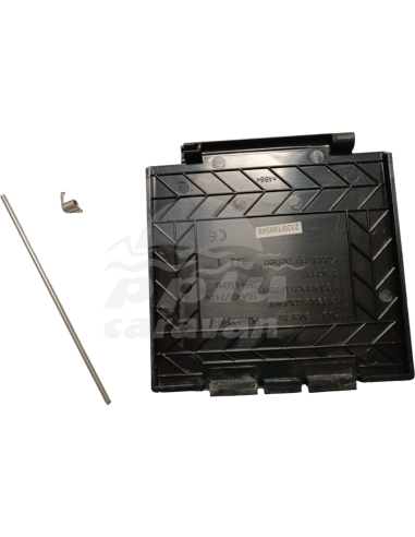 TAPA TOMA CUADRADA NEGRA CEE