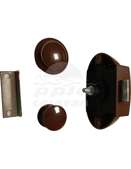 CERRADURA CON TIRADORES MARRÓN