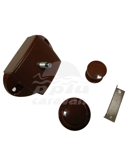 CERRADURA CON TIRADORES MARRÓN