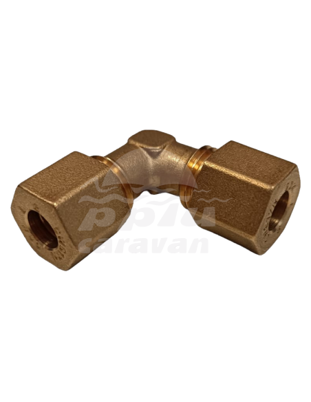 RACORD CODO 8MM LATÓN