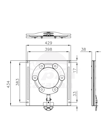 CTA BASE GIRATORIA VW T5 - T6