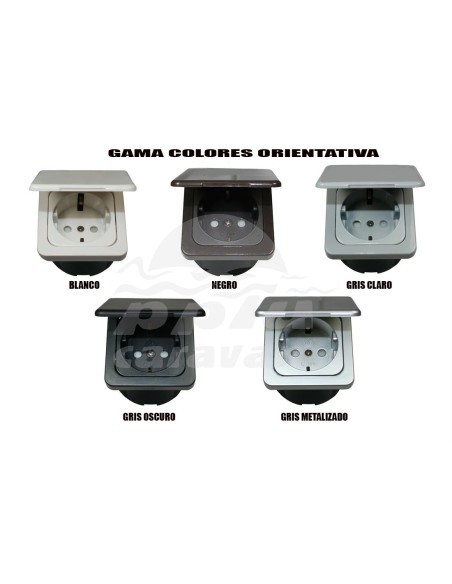 ENCHUFE SCHUKO SIN TAPA