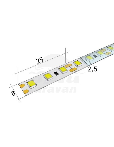 TIRA LED 120LED IP65 - 6000K