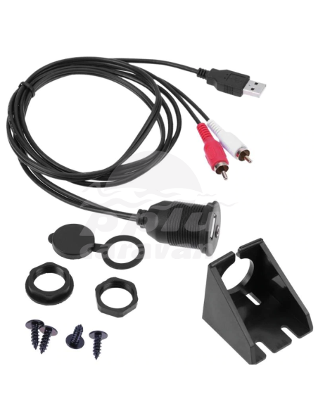 TOMA USB+AUX CON RCA