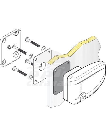 SAFE DOOR BLACK NEGRO