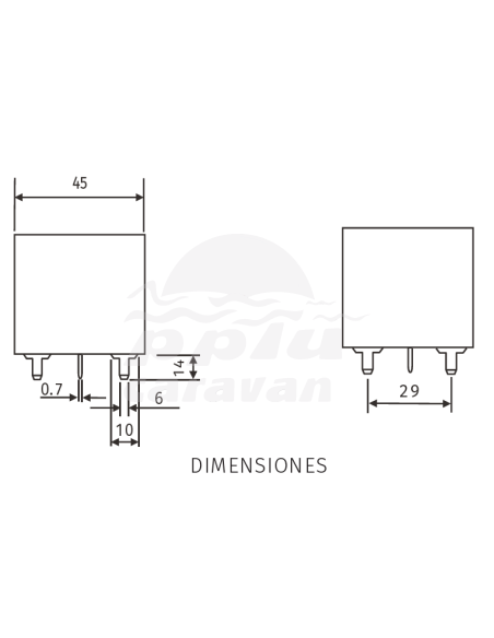 RELÉ SEPARADOR 12V EURO6