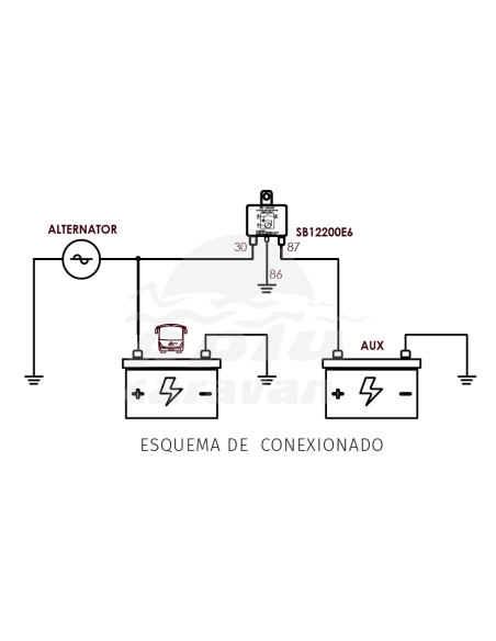 RELÉ SEPARADOR 12V EURO6