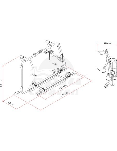 FIAMMA CARRY BIKE VW T6 PRO DEEP BLACK