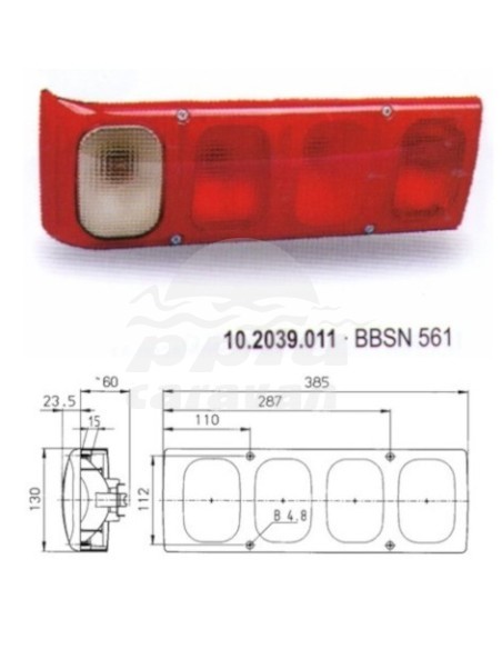 JOKON 785 PILOTO TRASERO