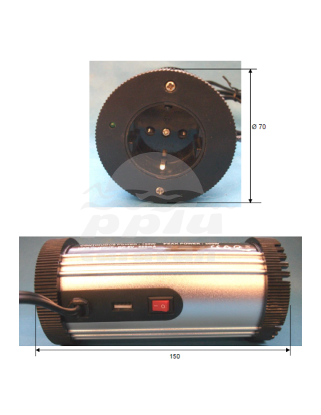 INVERSOR CON USB 200W