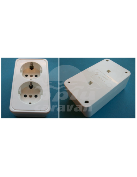 ENCHUFE SUPERFICIE DOBLE