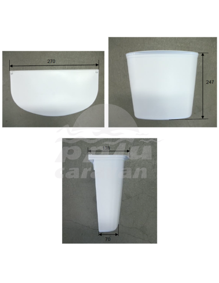 PAPELERA LUCCA 4,5LTS.