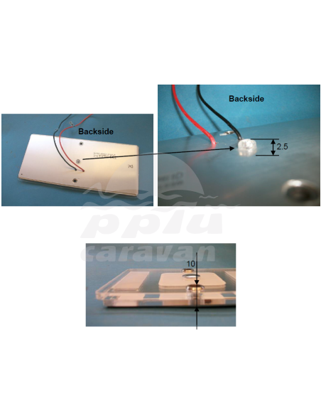 LED BLANCO/AZUL TECHO TÁCTIL