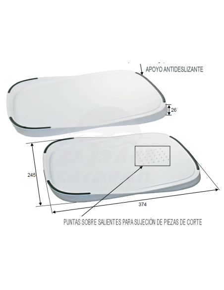 TABLA DE CORTE DOBLE CARA