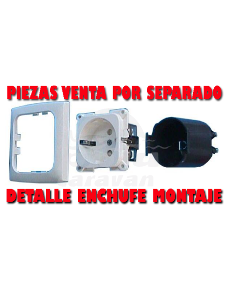 ENCHUFE SCHUCKO MARRÓN