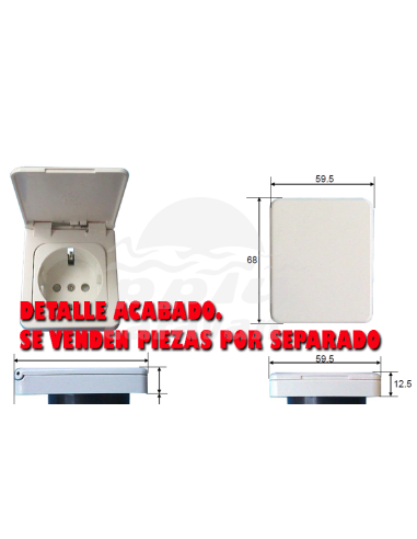 ENCHUFE SCHUCKO NEGRO