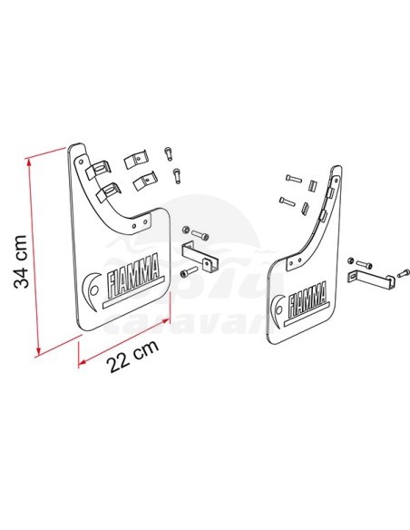 FIAMMA MUD FLAP FRONT