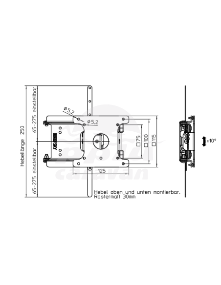 SOPORTE GIRATORIO SKY 20W